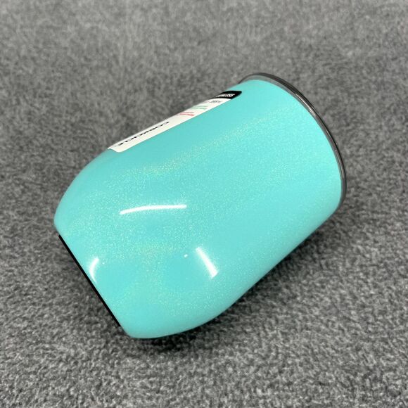 Corkcicle Stemless Cup Tael Aqua Glitter Insulated Wine Glass cold hot 12 oz - Picture 8 of 8
